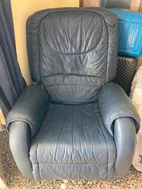 Poltrona massaggiante in pelle