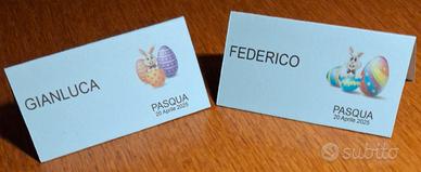 Targhette segna posto personalizzate