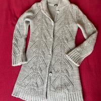 Cardigan lungo in lana Sisley