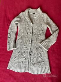 Cardigan lungo in lana Sisley