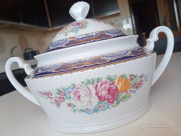  Zuppiera con decoro dipinto a mano 