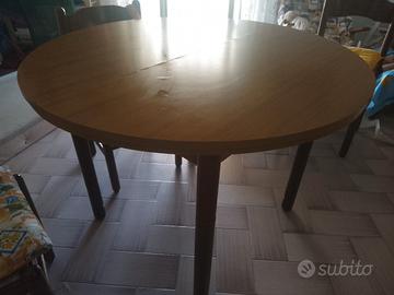 tavolo da cucina tondo allungabile ovale