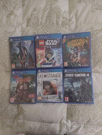 6 giochi nuovi sigillati con cellophane ps4