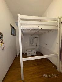Letto a soppalco Ikea  con materasso  incluso