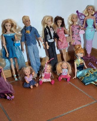 Barbie (8+ 1 Ken) e accessori 