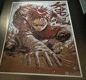 Quadro 3D In Rilievo Gaara (naruto)