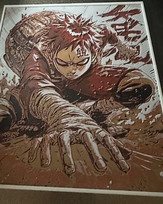 Quadro 3D In Rilievo Gaara (naruto)