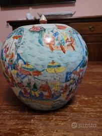 Potiche cinese hundred children Qing dinasty