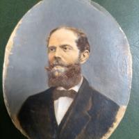 Antico ritratto dipinto acquerello 