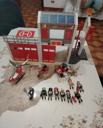 playmobil stazione dei pompieri 