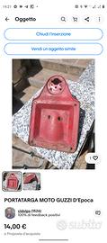 Porta Targa e porta faro posteriore  per Moto Guzz