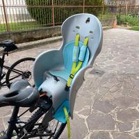 Seggiolino bici più supporto decathlon