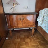 Comodini vintage, artigianato Brianza,  intarsiati