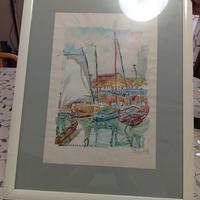 quadro litografia mare