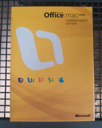 Office Mac 2008 home student edition 3 licenze