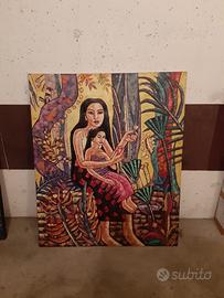 Pitture su tela misura cm  120 x100 