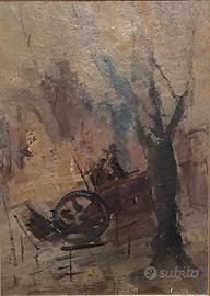 Alvaro Danti olio su compensato anni '60