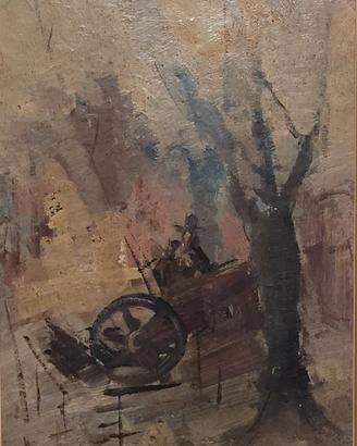 Alvaro Danti olio su compensato anni '60