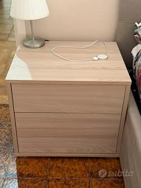 Comodini beige legno