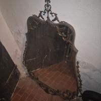 Specchiera d'epoca Rococò - Stile Luigi XV -ottone