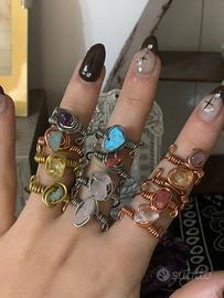 Anelli rings anelli regolabili crystal cristalli