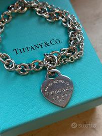 Bracciale Tiffany Heart Tag doppia catena