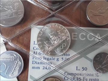 Divisionale 1980 completo con 500 lire argento