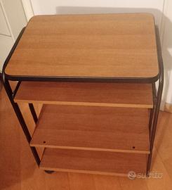 tavolino in legno  porta PC  da lavoro vari ripian
