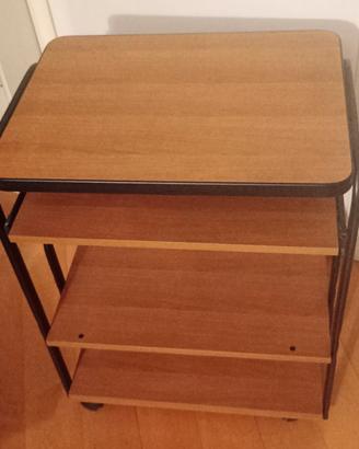 tavolino in legno  porta PC  da lavoro vari ripian