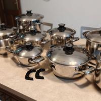 Batteria pentole acciaio inox 18/10