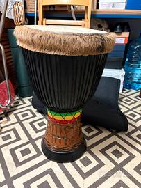 Djembé artigianale originale africano