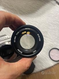 Pentax K1000 con 50mm Vivitar 1:1.4