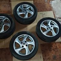 cerchi lega 14 Peugeot 206 gomme invernali 