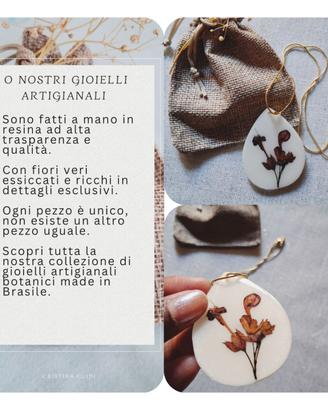 Collana in resina