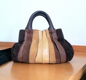 Borsa vintage "Lupo Barcelona" in pelle