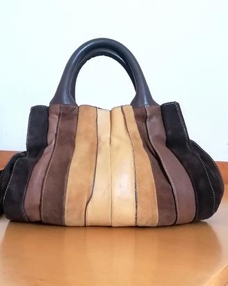 Borsa vintage "Lupo Barcelona" in pelle