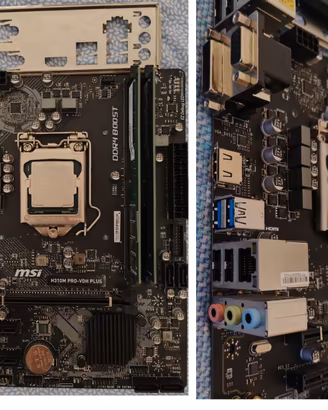 SCHEDA MADRE-MSI H310M, I3-8300, RAM-8GB DDR4