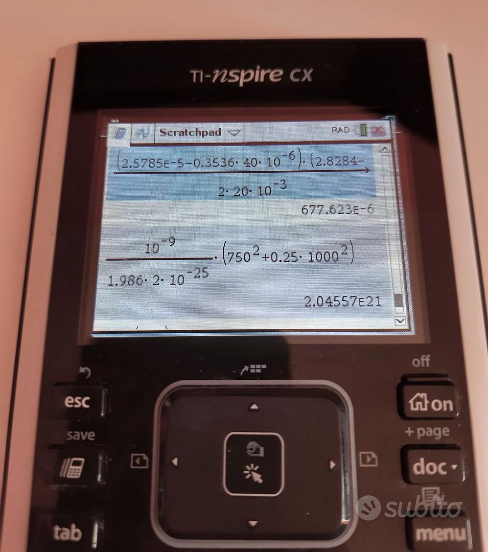 Calcolatrice programmabile TI-nspire cx CAS - Informatica In vendita a  Cosenza