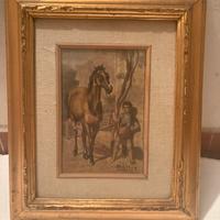 Quadro dipinto ‘900 V. Mattia