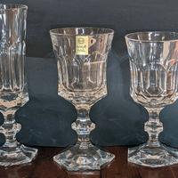 Servizio di bicchieri di cristallo vintage anni 60