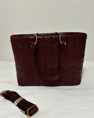 Tote V*73 nuova color burgundy