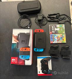 Nintendo switch+ accessori e 2 giochi
