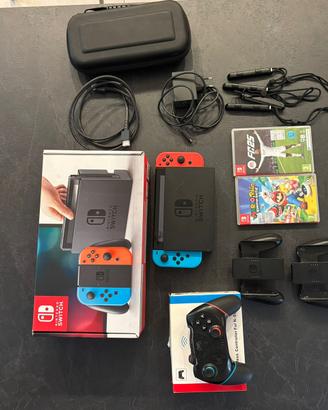 Nintendo switch+ accessori e 2 giochi