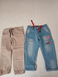 2 paia di pantaloni mesi 24  ottimi autunnali