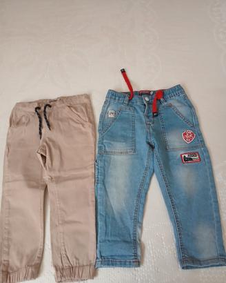 2 paia di pantaloni mesi 24  ottimi autunnali