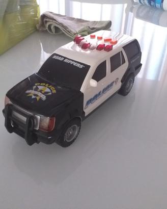 Auto polizia con luci e suoni