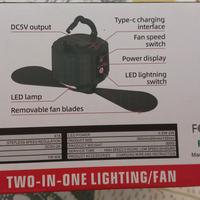 Ventilatore da campeggio con luce LED9