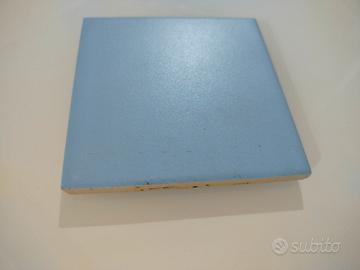 mq 30 piastrelle 10x10 azzurre opache in klinker 