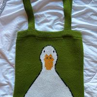 Tote bag anatra knitted