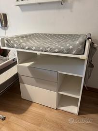 Mobile fasciatoio 90x90 con ricambi 2 fodere